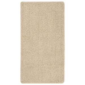 Vidaxl vloerkleed shaggy anti-slip 80x150cm crèmekleurig