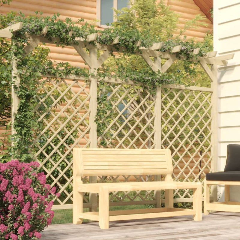 Load image into Gallery viewer, VidaXL Tuinhek met latwerk en pergola 300x50x200 cm geïmpregneerd hout
