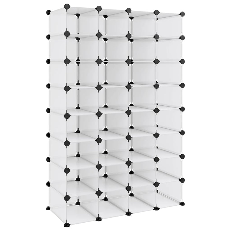 Load image into Gallery viewer, Vidaxl schoenenrek 93x36,5x140 cm polypropeen transparant
