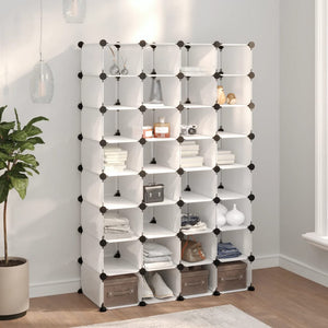 Vidaxl schoenenrek 93x36,5x140 cm polypropeen transparant