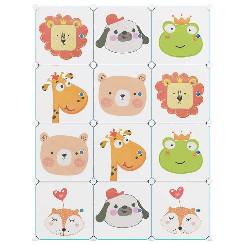 Load image into Gallery viewer, Vidaxl kinderopbergmeubel met 12 vakken polypropeen groen
