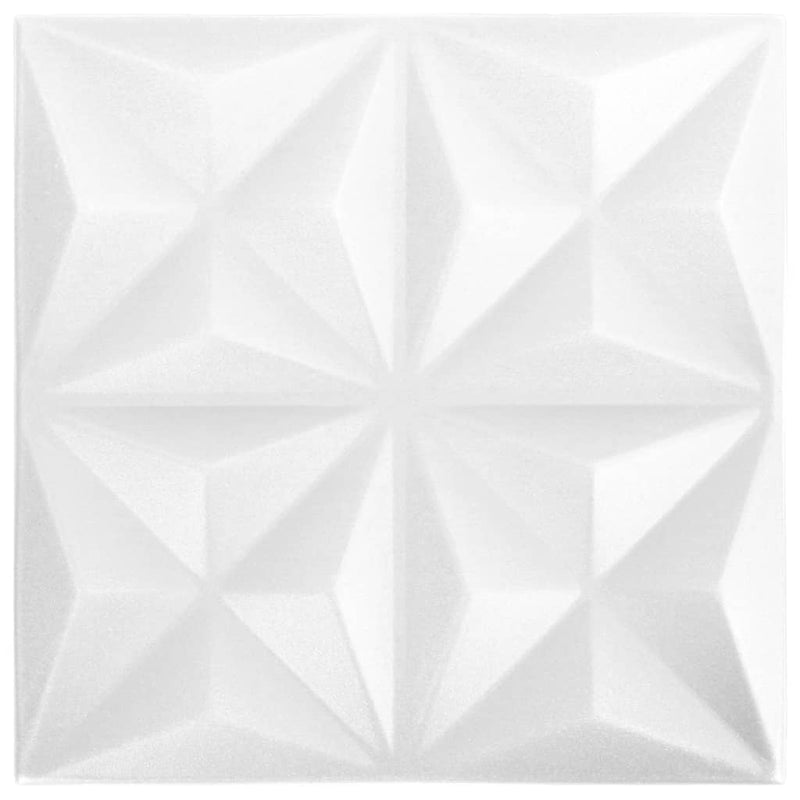 Load image into Gallery viewer, Vidaxl 12 st wandpanelen 3d origami 3 m² 50x50 cm wit
