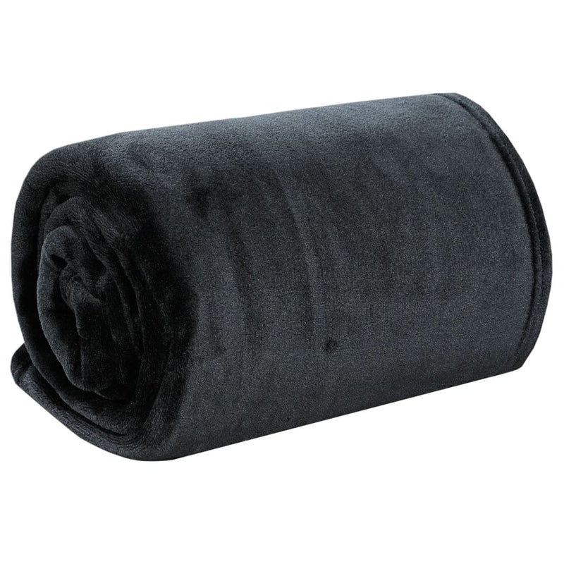 Load image into Gallery viewer, VidaXL Deken 130x170 cm polyester zwart
