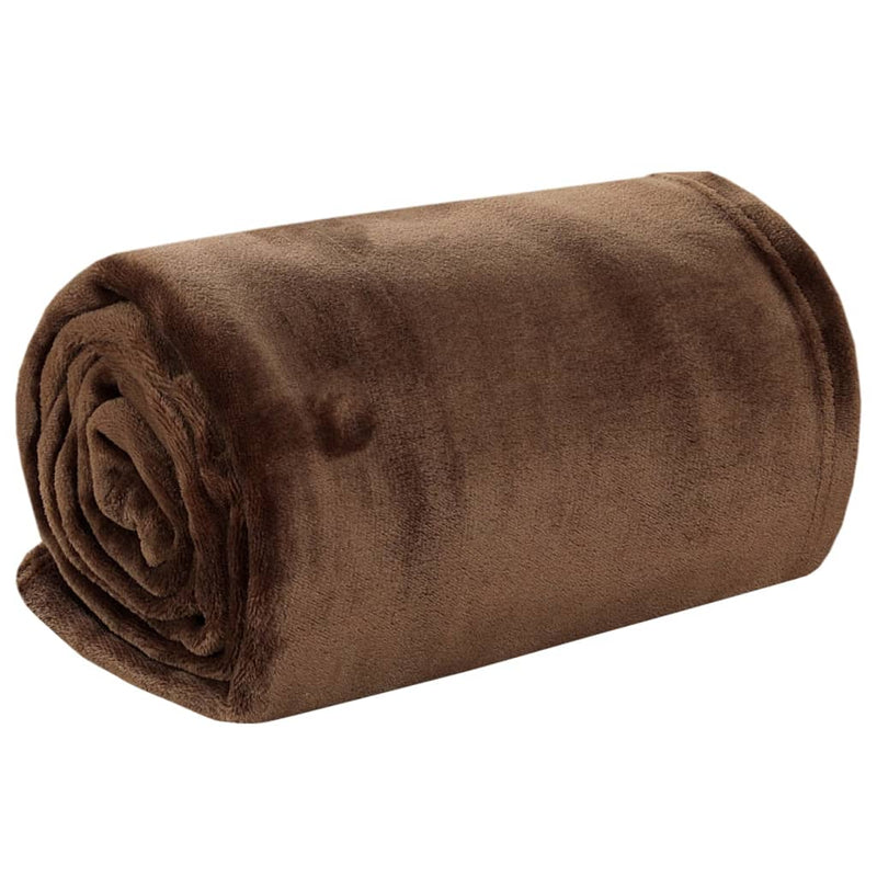 Load image into Gallery viewer, Vidaxl deken 150x200 cm polyester cacaobruin
