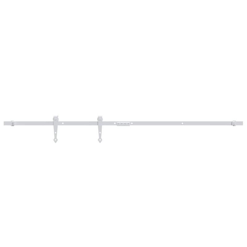 Load image into Gallery viewer, Vidaxl ophangset voor minischuifdeur 152 cm koolstofstaal wit
