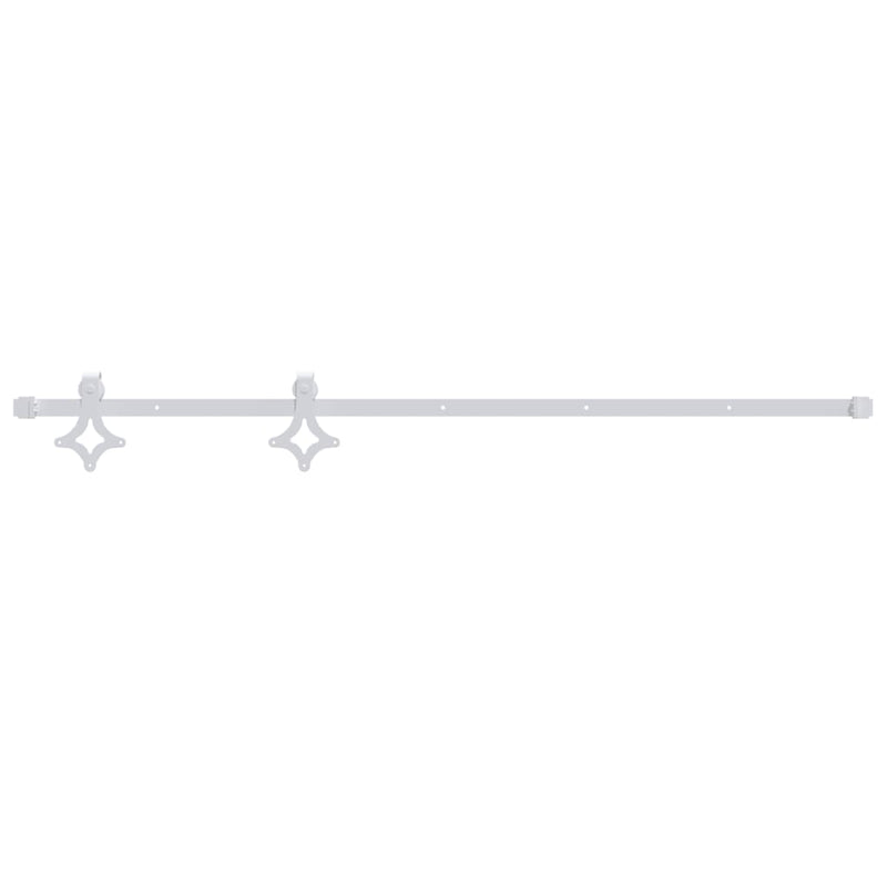 Load image into Gallery viewer, Vidaxl beslagset voor schuifdeur 200 cm staal wit

