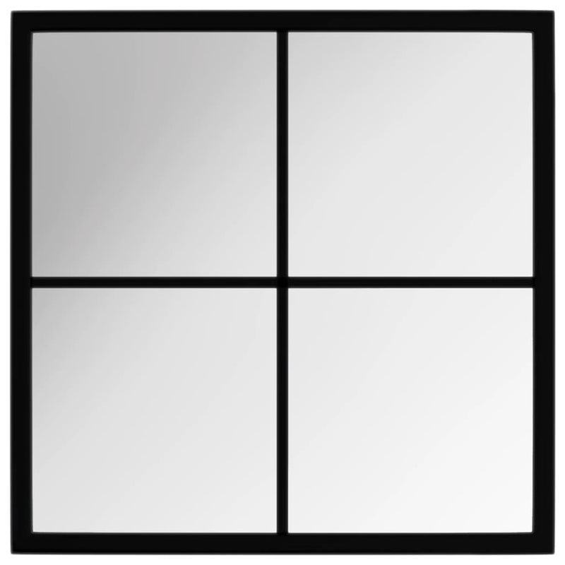 Load image into Gallery viewer, Vidaxl wandspiegel 40x40 cm metaal zwart
