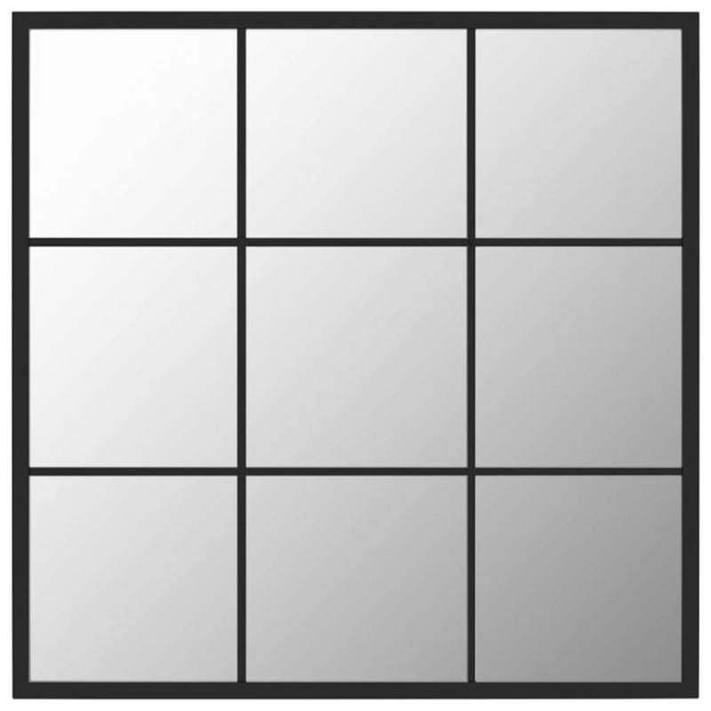 Load image into Gallery viewer, Vidaxl wandspiegel 60x60 cm metaal zwart
