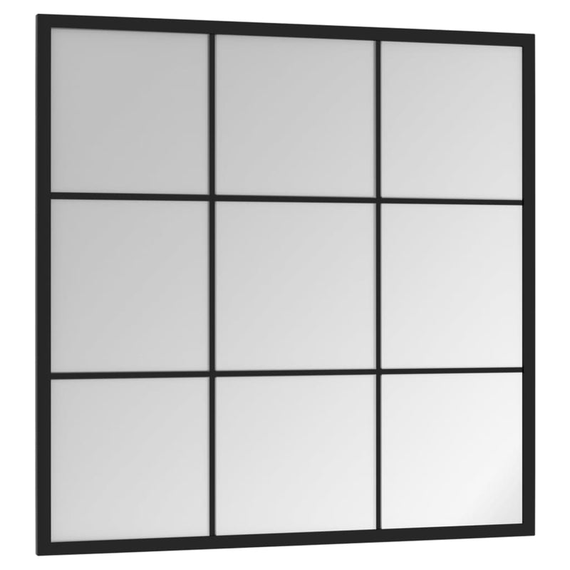 Load image into Gallery viewer, Vidaxl wandspiegel 60x60 cm metaal zwart
