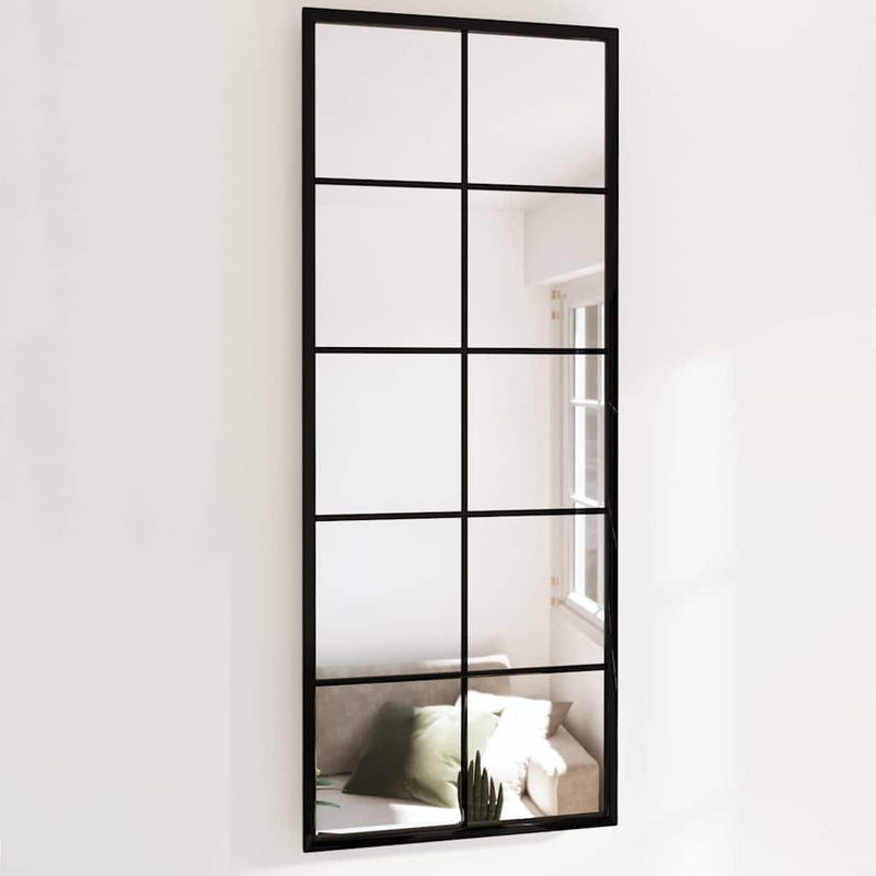 Load image into Gallery viewer, Vidaxl wandspiegel 100x40 cm metaal zwart
