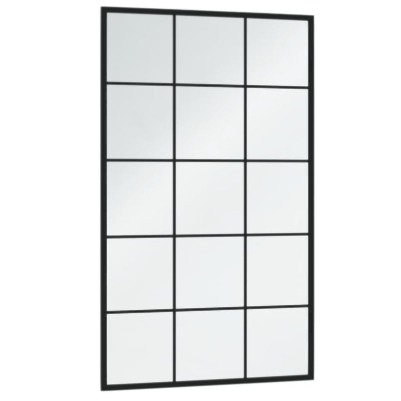 Load image into Gallery viewer, Vidaxl wandspiegel 100x60 cm metaal zwart
