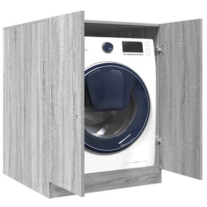Vidaxl wasmachinekast 71x71,5x91,5 cm grijs sonoma eikenkleurig