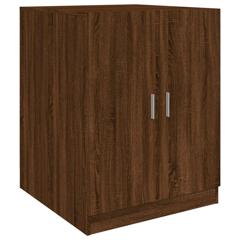 Load image into Gallery viewer, VidaXL Wasmachinekast 71x71,5x91,5 cm bruin eikenkleur
