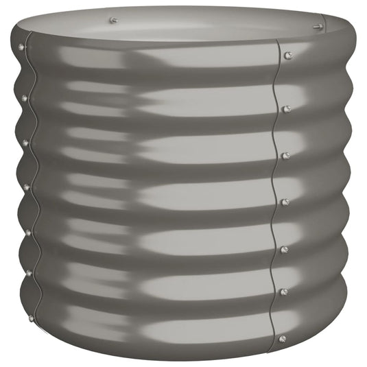 Vidaxl plantenbak 40x40x36 cm gegalvaniseerd staal grijs