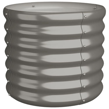 Vidaxl plantenbak 40x40x36 cm gegalvaniseerd staal grijs