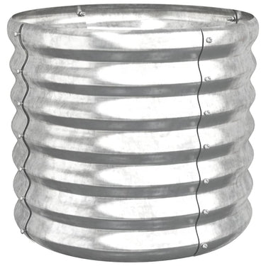 Vidaxl plantenbak 40x40x36 cm gegalvaniseerd staal zilverkleurig