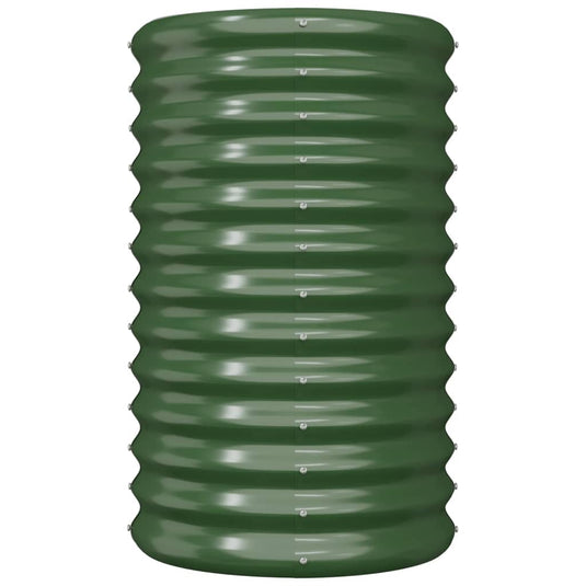 Vidaxl plantenbak 40x40x68 cm gegalvaniseerd staal groen
