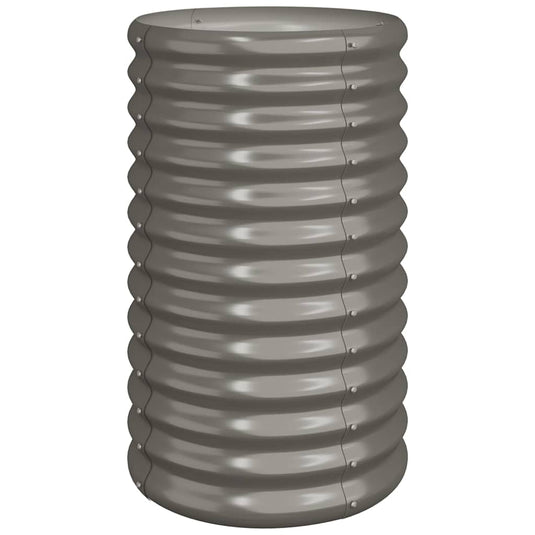 Vidaxl plantenbak 40x40x68 cm gegalvaniseerd staal grijs
