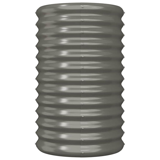 Vidaxl plantenbak 40x40x68 cm gegalvaniseerd staal grijs