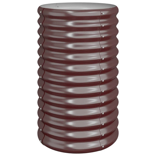 Vidaxl plantenbak 40x40x68 cm gegalvaniseerd staal bruin