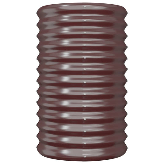 Vidaxl plantenbak 40x40x68 cm gegalvaniseerd staal bruin