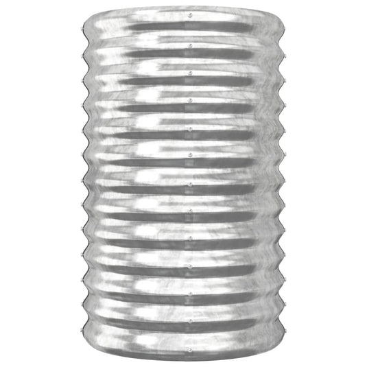 Vidaxl plantenbak 40x40x68 cm gegalvaniseerd staal zilverkleurig