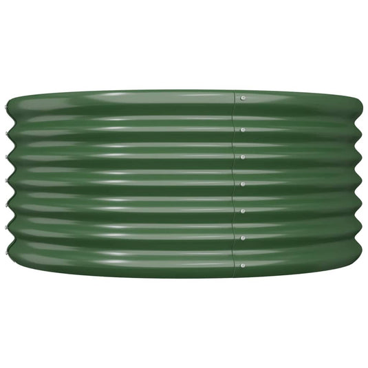 Vidaxl plantenbak 80x80x36 cm gegalvaniseerd staal groen