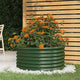 Vidaxl plantenbak 80x80x36 cm gegalvaniseerd staal groen
