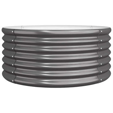 Vidaxl plantenbak 80x80x36 cm gegalvaniseerd staal antracietkleurig
