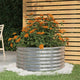 Vidaxl plantenbak 80x80x36 cm gegalvaniseerd staal zilverkleurig