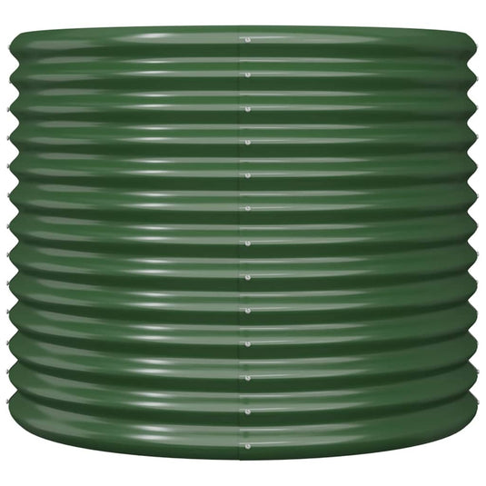 Vidaxl plantenbak 80x80x68 cm gegalvaniseerd staal groen