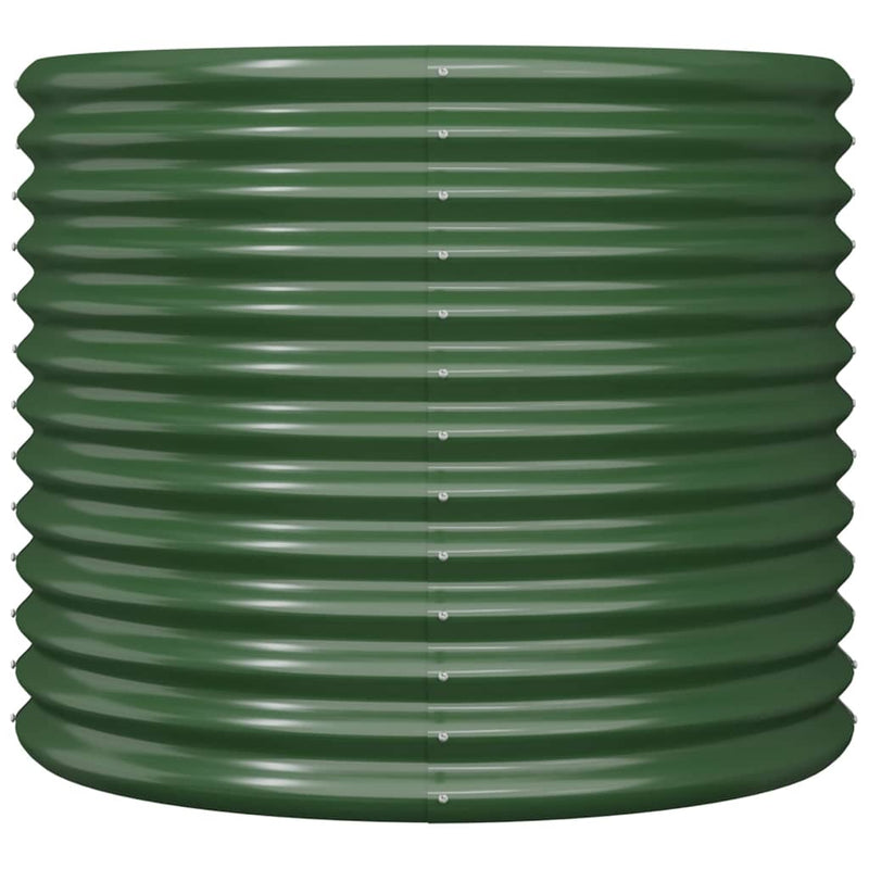 Load image into Gallery viewer, Vidaxl plantenbak 80x80x68 cm gegalvaniseerd staal groen
