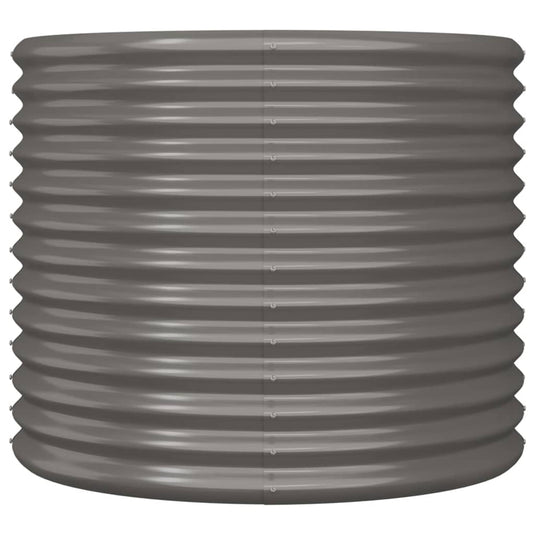 Vidaxl plantenbak 80x80x68 cm gegalvaniseerd staal grijs