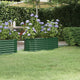 Vidaxl plantenbak 114x40x36 cm gegalvaniseerd staal groen