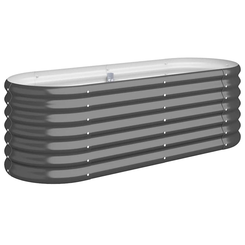 Load image into Gallery viewer, Vidaxl plantenbak 114x40x36 cm gegalvaniseerd staal antracietkleurig
