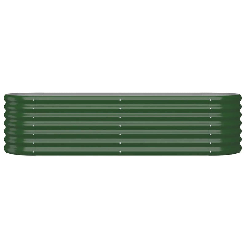 Load image into Gallery viewer, Vidaxl plantenbak 152x40x36 cm gegalvaniseerd staal groen
