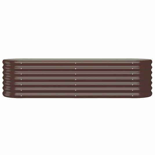 Vidaxl plantenbak 152x40x36 cm gegalvaniseerd staal bruin