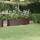 Vidaxl plantenbak 152x40x36 cm gegalvaniseerd staal bruin
