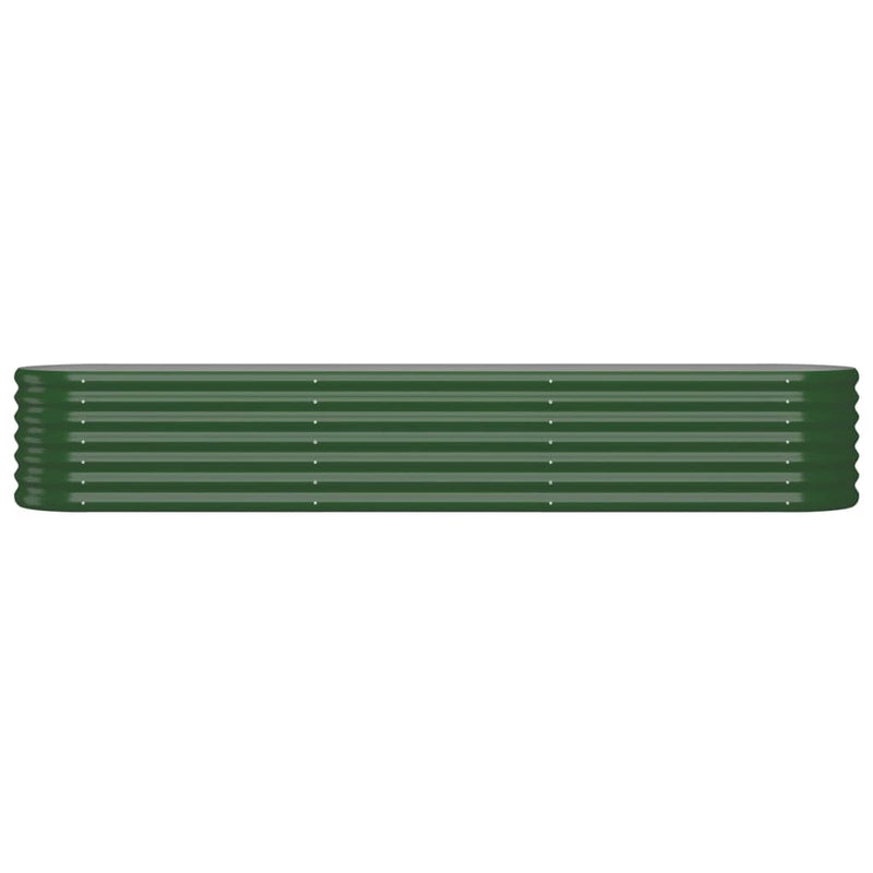 Load image into Gallery viewer, Vidaxl plantenbak 224x40x36 cm gegalvaniseerd staal groen
