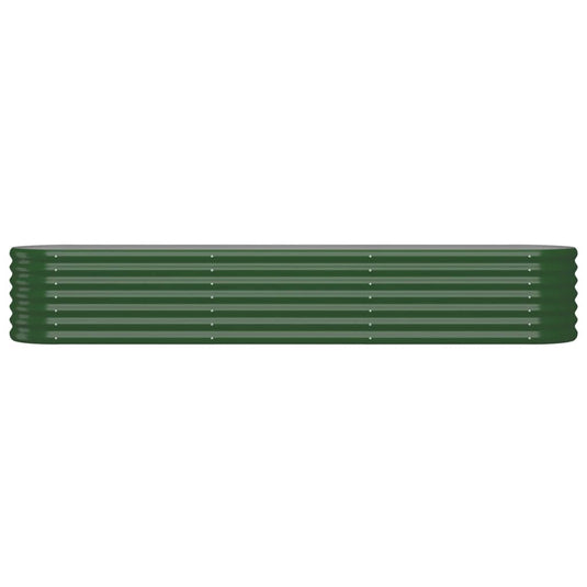 Vidaxl plantenbak 224x40x36 cm gegalvaniseerd staal groen