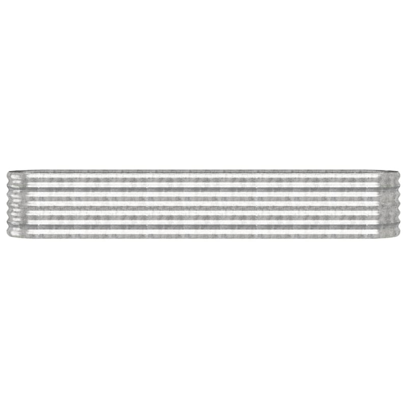 Load image into Gallery viewer, Vidaxl plantenbak 224x40x36 cm gegalvaniseerd staal zilverkleurig
