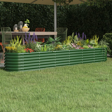 Vidaxl plantenbak 260x40x36 cm gegalvaniseerd staal groen