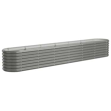 Vidaxl plantenbak 260x40x36 cm gegalvaniseerd staal grijs