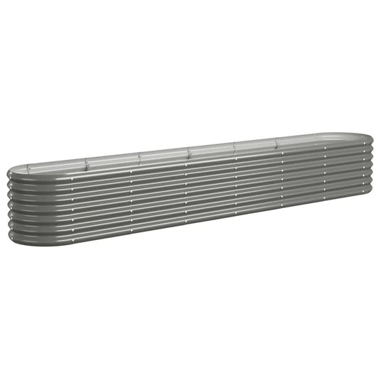 Vidaxl plantenbak 260x40x36 cm gegalvaniseerd staal grijs