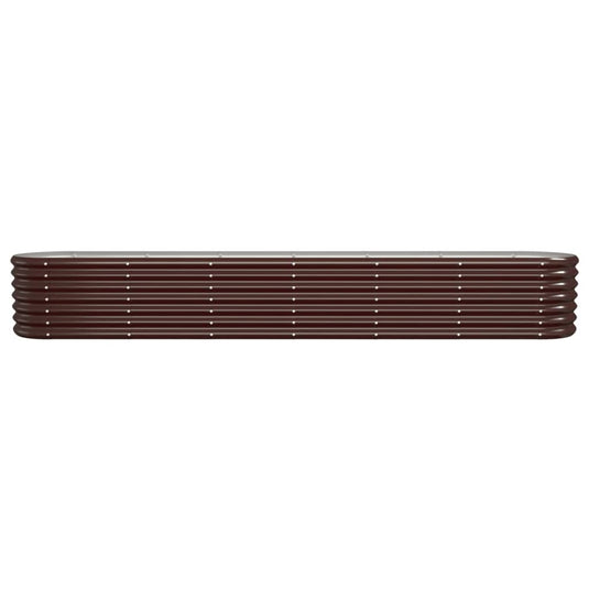Vidaxl plantenbak 260x40x36 cm gegalvaniseerd staal bruin