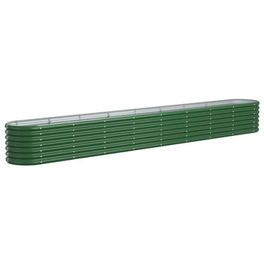 Vidaxl plantenbak 332x40x36 cm gegalvaniseerd staal groen