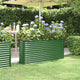 Vidaxl plantenbak 152x40x68 cm gegalvaniseerd staal groen