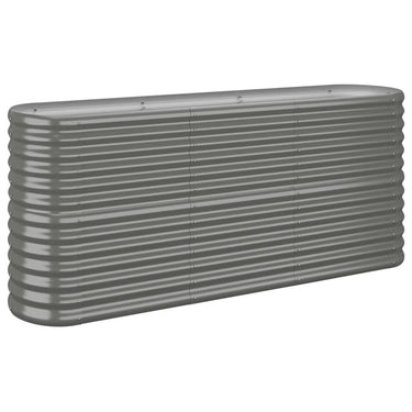 Vidaxl plantenbak 152x40x68 cm gegalvaniseerd staal grijs