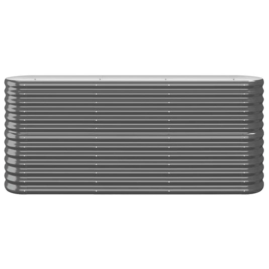 Vidaxl plantenbak 152x40x68 cm gegalvaniseerd staal antracietkleurig
