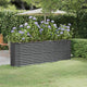 Vidaxl plantenbak 224x40x68 cm gegalvaniseerd staal antracietkleurig